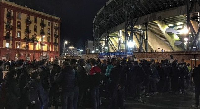 Apertura Dei Cancelli Dello Stadio Maradona Alle E Aumento Degli