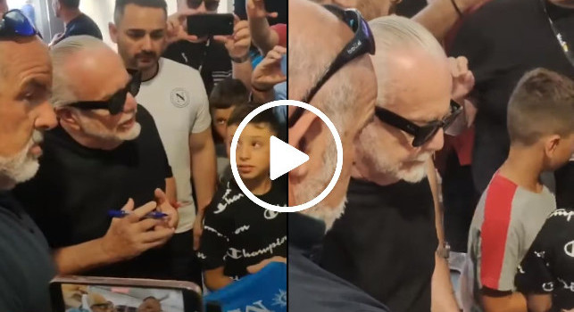 De Laurentiis Show Sorpresa Per I Tifosi A Dimaro VIDEO CN24