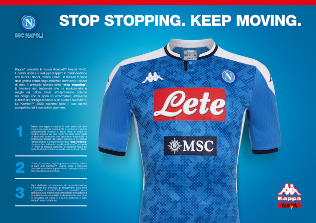 Nuova maglia Napoli 2019 2020