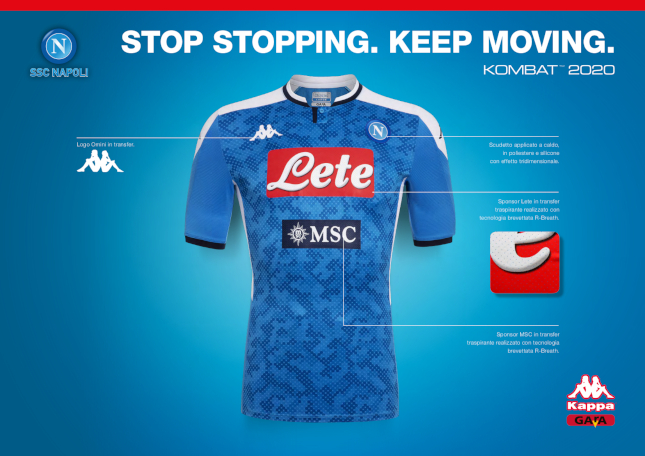 Nuova maglietta Napoli 2019 2020