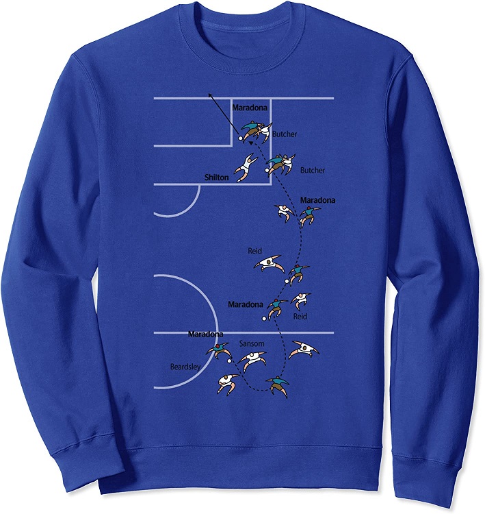 Maradona Maglia Ufficiale. T Shirt Unisex in Cotone. Maglietta