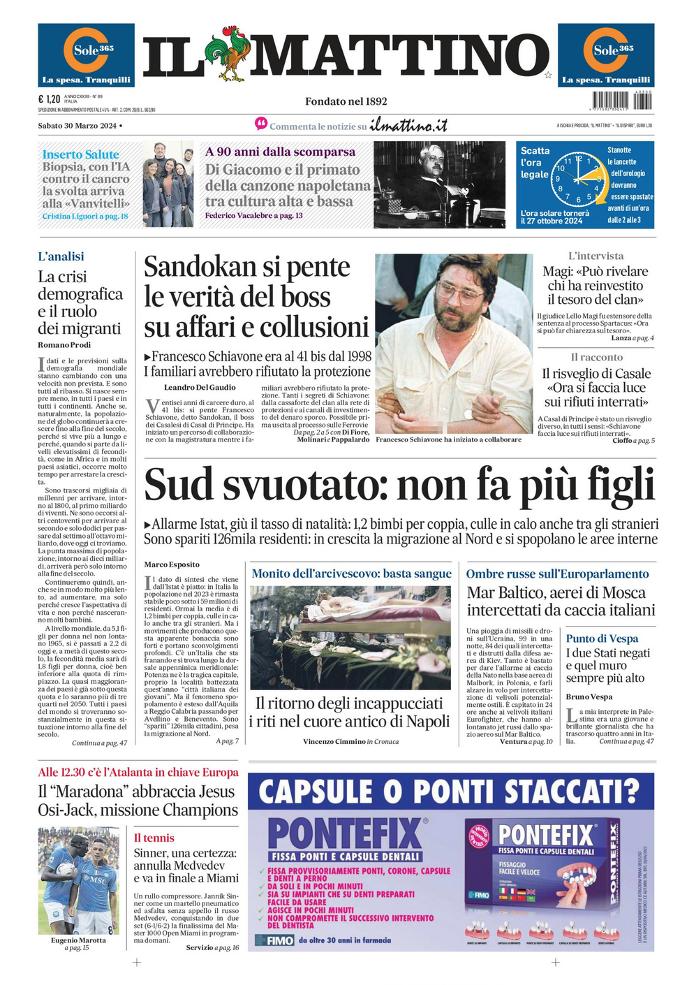 Prima Pagina Il Mattino Il Mattino Edicola Prima Pagina