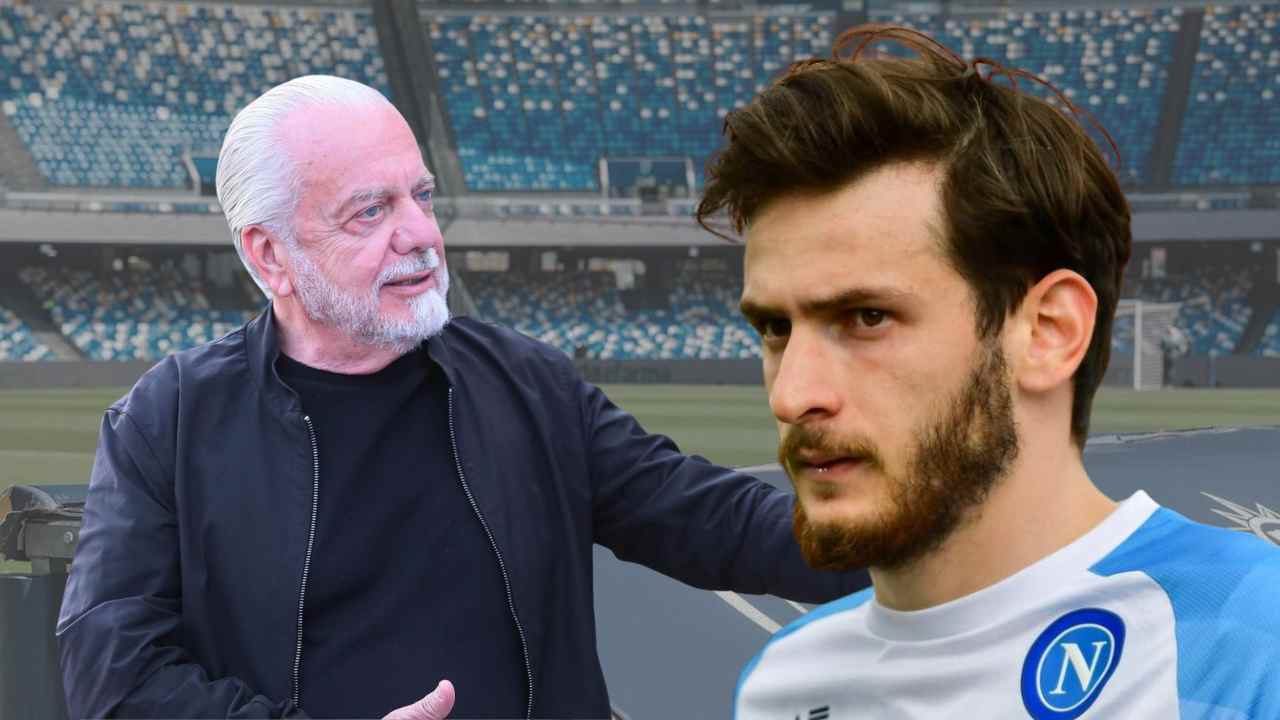 Aurelio De Laurentiis e Khvicha Kvaratskhelia