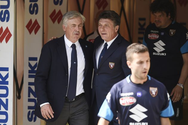 Carlo Ancelotti Walter Mazzarri formazioni ufficiali Napoli - Torino