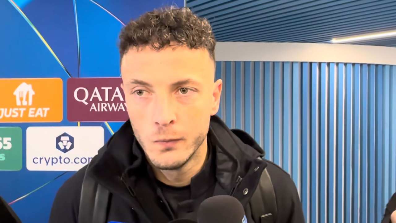 Amir Rrahmani in mixed zone dopo Napoli-Qarabag