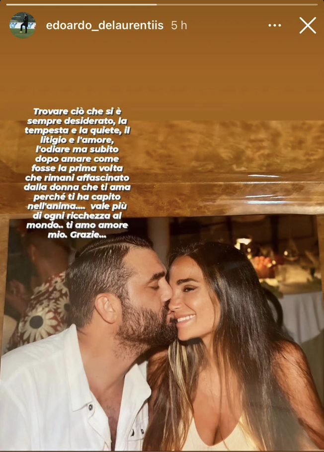 La Dedica Di Edo De Laurentiis Alla Sua Dolce Metà Foto