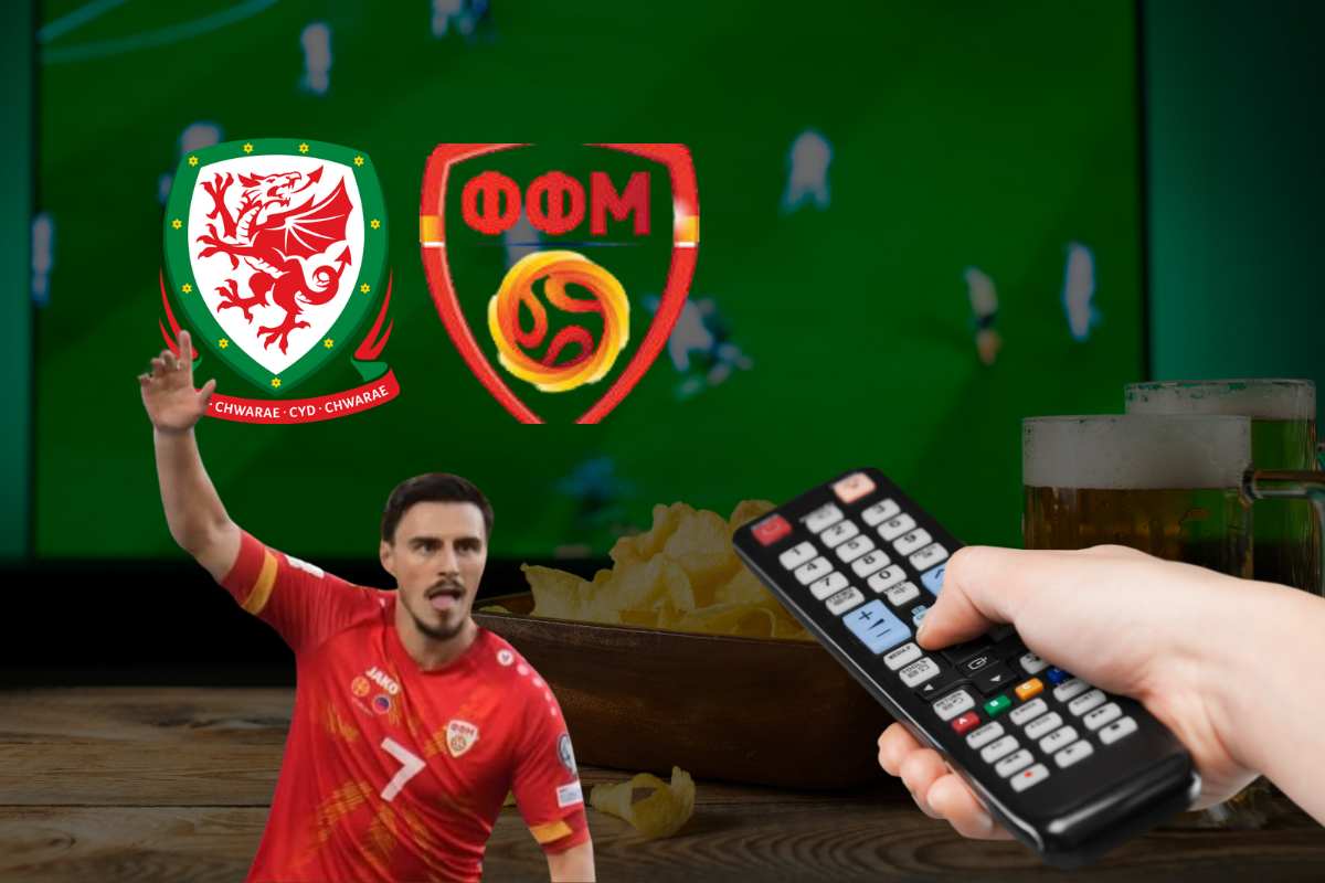 Galles Macedonia del Nord in Tv