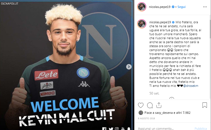 Nicolas Pepe Lille Instagram