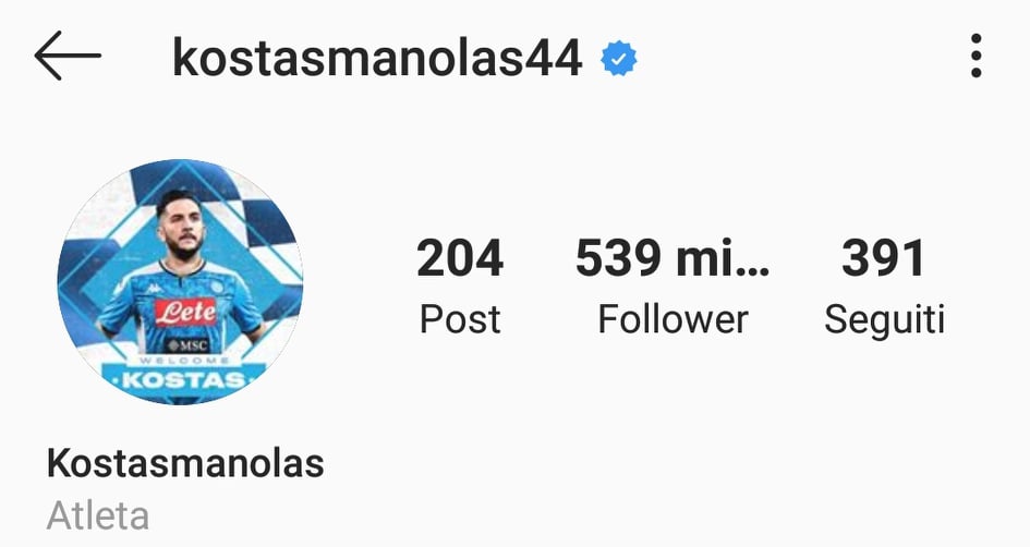 Manolas Instagram