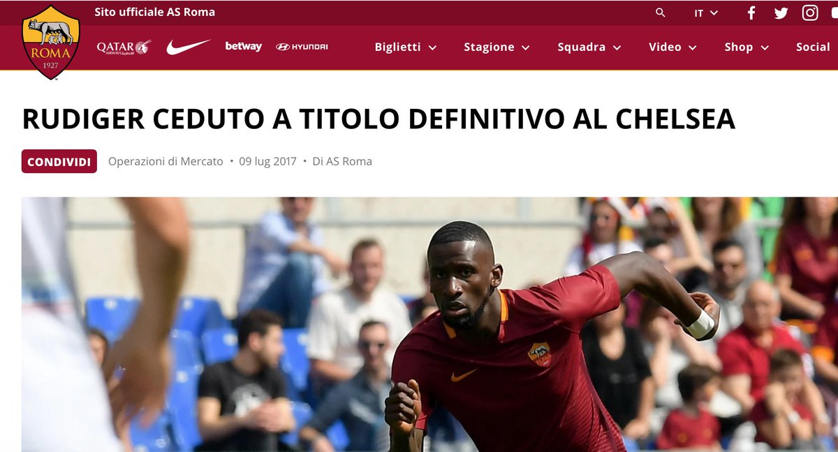 Bilancio Roma calcio