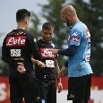 <i>Morra cinese</i> in campo: il trio Insigne-Reina-Callejon si diverte in allenamento [FOTOSEQUENZA CN24]