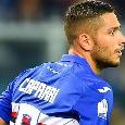 Sampdoria, tegola per Caprari: sospetta frattura del malleolo. Salta il Napoli