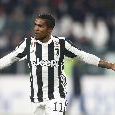 Juventus, brutte notizie per Allegri: anche Douglas Costa fermo ai box per un problema muscolare