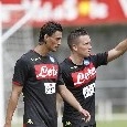 <i>La prima volta</i> di Milik e Zielinski, il colloquio Arek-Ancelotti e la <i>personalizzata</i> di Inglese: tutti gli scatti della sessione pomeridiana [FOTOGALLERY CN24]