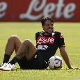 SSC Napoli, il report da Castel Volturno: solo allenamento in piscina per Mertens. Out Verdi per influenza