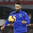 Sampdoria, Tonelli: "A Napoli dicono che non gioco per via del riscatto? Questa io la chiamo politica, decideranno le due società"