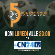 Stasera su CalcioNapoli24 (79 DTT) c’è Punto 5 la Casa del Futsal: appuntamento alle 23