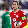 Formazioni ufficiali Galles-Polonia, Zielinski titolare si gioca l'Europeo