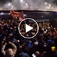 Frosinone, festa nella notte: cori e fuochi d'artificio dopo il poker al Napoli | VIDEO