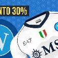 SSC Napoli, super-offerta sulla maglia scudetto! Sconto del 30%, ecco il link
