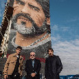 Omaggio a Maradona: ADL, Conte e Di Lorenzo anche al murale di San Giovanni | FOTO