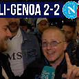 Napoli-Genoa 2-2, guardate la reazione dei tifosi napoletani allo stadio | VIDEO