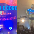 Serena Brancale scatenata in concerto a Napoli con la scenografia scudetto: "Vorrei rinascere napoletana" | VIDEO