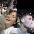 Politano e la moglie, super fan di Gigi D'Alessio: cantano "Annarè" al concerto! | VIDEO