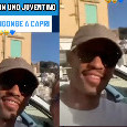 Tifoso juventino incontra Ngonge in vacanza a Capri: guardate lui come risponde | VIDEO