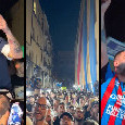 Festa scudetto Ultras Napoli in centro: immagini da brividi, Clementino show! | VIDEO