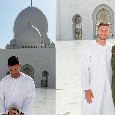 Politano in vacanza ad Abu Dhabi con la sua famiglia, indossa l'abito tradizionale | FOTO