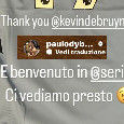 Dybala saluta De Bruyne: "Grazie Kevin e benvenuto in Serie A, ci vediamo presto" | FOTO