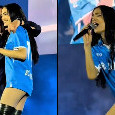 Elodie, concerto allo stadio Maradona con la maglia del Napoli! | VIDEO