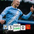Il City mette paura al Napoli: è straripante nel derby col Manchester Utd, secco 3-0