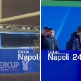 Il Napoli allo stadio con largo anticipo! Ecco l'arrivo del bus con la squadra | VIDEO