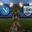 Dove vedere Napoli-Como Coppa Italia: canale Tv, orario e formazioni