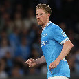 Tris Napoli nel primo tempo, De Bruyne manda la Cremonese al tappeto