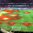Kvaratskhelia show in Champions League: la heat map di Bayern-PSG &egrave; impressionante | FOTO