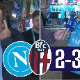 Napoli Bologna 2-3: tifosi contro Conte, guardate la reazione dopo la sconfitta | VIDEO