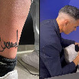 tifoso pazzo di callejon si tatua la sua firma la reazione di