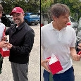 Conte riceve il corno portafortuna da Di Virgilio e ironizza: "Me lo dovevi portare prima!" | VIDEO