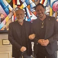 De Laurentiis ospite di Tommaso Mazzanti dell'Antico Vinaio: "Grazie Presidente per le parole di stima" | FOTO