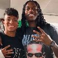 Alisson Santos e gli auguri ad un avversario "speciale": il milanista Leao che esulta come lui