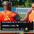 De Bruyne, messaggio d'affetto a Lukaku: "Dal primo giorno!", e Alisson Santos: "I miei idoli" | FOTO