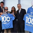 Maglia Napoli Centenario presentata a bordo di MSC World Europa! De Laurentiis: "Impegno a continuare a crescere" | FOTO