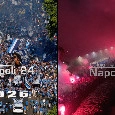 Corteo Ultras Napoli e mezzanotte del 1 Agosto: la festa del Centenario dal drone | VIDEO CN24
