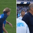 Gol Hojlund in Napoli-Como, la reazione di Allegri alla prima rete segnata al Maradona | FOTO