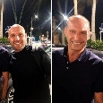 Serata in citt&agrave; per Max Allegri: l'allenatore del Napoli in pieno centro con il ds Manna | FOTO
