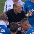 Allegri telecomanda De Bruyne, la richiesta a Di Lorenzo: cosa &egrave; accaduto durante il cooling break di Napoli-Bologna | FOTO