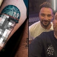 SSC Napoli, tattoo "artistico" per Giovanni Manna: ecco il nuovo tatuaggio del DS azzurro | VIDEO